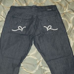 Rocawear classic fit black denim jeans for men